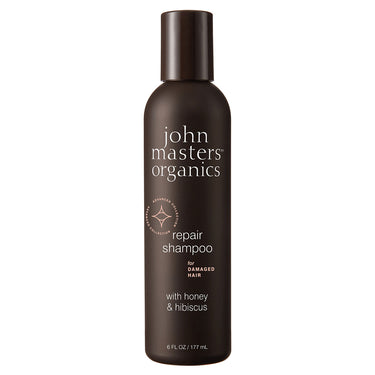 John Masters Damaged Hair Honey & Hibiscus Shampoo | Silicone-Free Shampoo